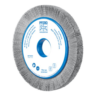PFERD TOOLS COMPOSITE Rundbürste RBUP Ø 250x25x50,8 mm Bohrung SiC-Filament-Ø 0,55 mm Korn 320 stationär