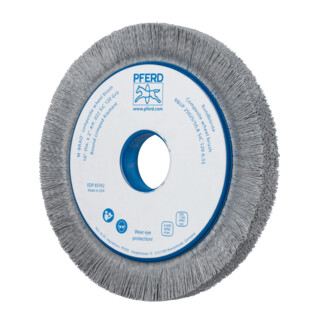 PFERD TOOLS COMPOSITE Rundbürste RBUP Ø 250x25x50,8 mm Bohrung SiC-Filament-Ø 1,10m Korn 120 stationär