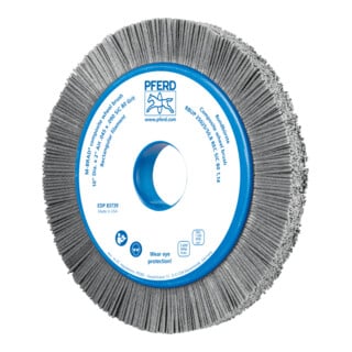PFERD TOOLS COMPOSITE Rundbürste RBUP Ø 250x25x50,8 mm Bohrung SiC-Filament-Ø 1,14 mm Korn 80 stationär