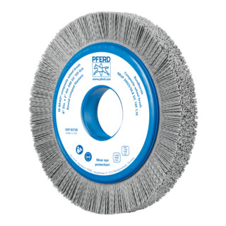 PFERD TOOLS COMPOSITE Rundbürste RBUP Ø 200x25x50,8 mm Bohrung SiC-Filament-Ø 1,10mm Korn 120 stationär