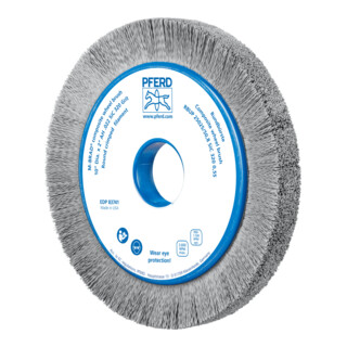 PFERD TOOLS COMPOSITE Rundbürste RBUP Ø 250x25x50,8 mm Bohrung SiC-Filament-Ø 0,55 mm Korn 320 stationär