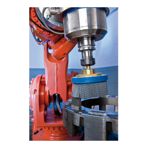 PFERD TOOLS COMPOSITE Tellerbürste DBUR Ø 100x22,2 mm Bohrung SiC-Filament-Ø 1,10mm Korn 120 stationär