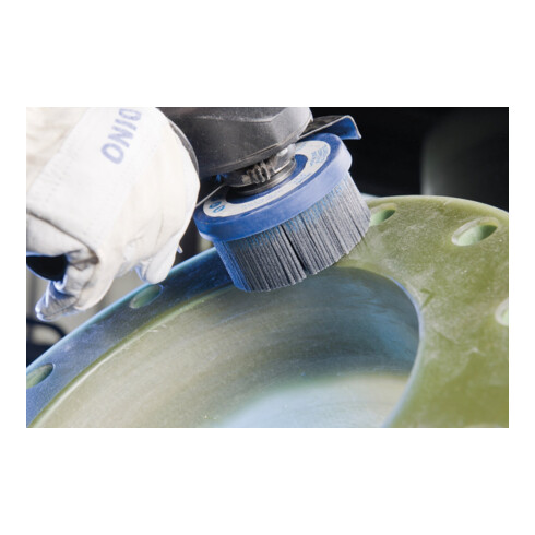 PFERD TOOLS COMPOSITE Tellerbürste DBUR Ø 75 mm M14 SiC-Filament-Ø 1,14 mm Korn 80 stationär