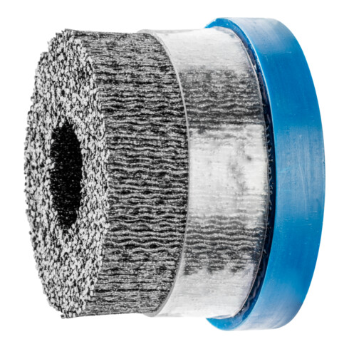 PFERD TOOLS COMPOSITE Tellerbürste DBUR Ø 76x22,2 mm Bohrung Keramik-Filament-Ø 1,10mm Korn 120 stationär
