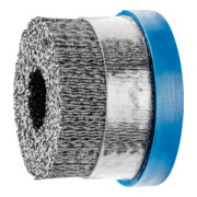 PFERD TOOLS COMPOSITE Tellerbürste DBUR Ø 76x22,2 mm Bohrung Keramik-Filament-Ø 1,10mm Korn 120 stationär