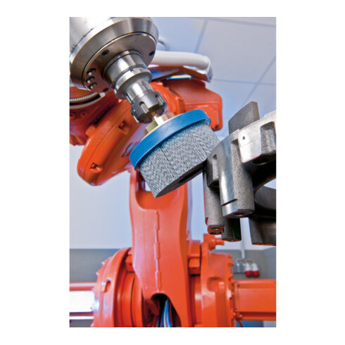 PFERD TOOLS COMPOSITE Tellerbürste DBUR Ø 76x22,2 mm Bohrung SiC-Filament-Ø 1,10mm Korn 80 stationär