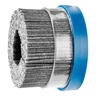 PFERD TOOLS COMPOSITE Tellerbürste DBUR Ø 76x22,2 mm Bohrung SiC-Filament-Ø 1,14 mm Korn 80 stationär