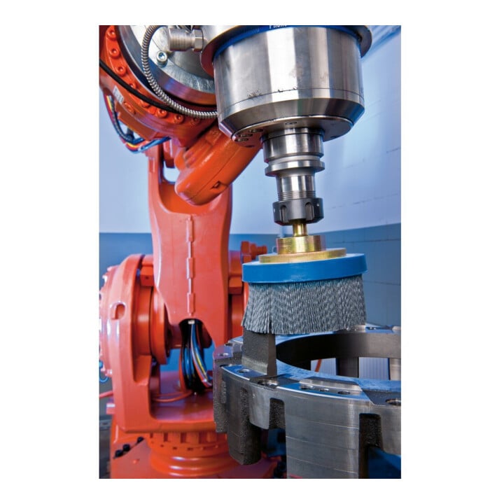 PFERD TOOLS COMPOSITE Tellerbürste DBUR Ø 125x22,2 mm Bohrung SiC-Filament-Ø 1,10mm Korn 120 stationär