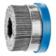 PFERD TOOLS COMPOSITE Tellerbürste DBUR Ø 76x22,2 mm Bohrung SiC-Filament-Ø 1,14 mm Korn 80 stationär