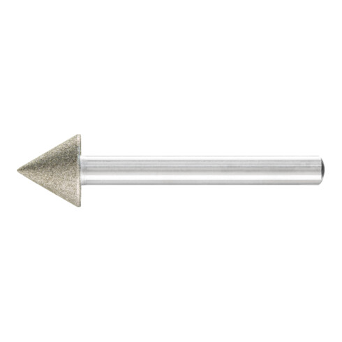 PFERD TOOLS Diamant-Schleifst. Spitzkegel Ø15x60° SchaftØ6 mm D126 (mit.) zum Anfasen/Entgraten/Senken