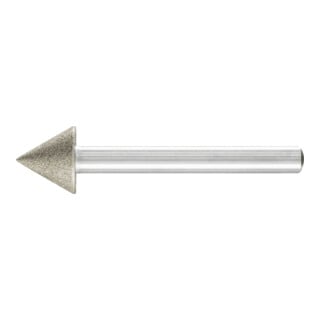 PFERD TOOLS Diamant-Schleifst. Spitzkegel Ø15x60° SchaftØ6 mm D126 (mit.) zum Anfasen/Entgraten/Senken