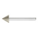 PFERD TOOLS Diamant-Schleifst. Spitzkegel Ø15x60° SchaftØ6 mm D126 (mit.) zum Anfasen/Entgraten/Senken