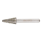 PFERD TOOLS Diamant-Schleifstift Kegel 12x25x6 mm D852 zum Schleifen von Grau-und Sphäroguss