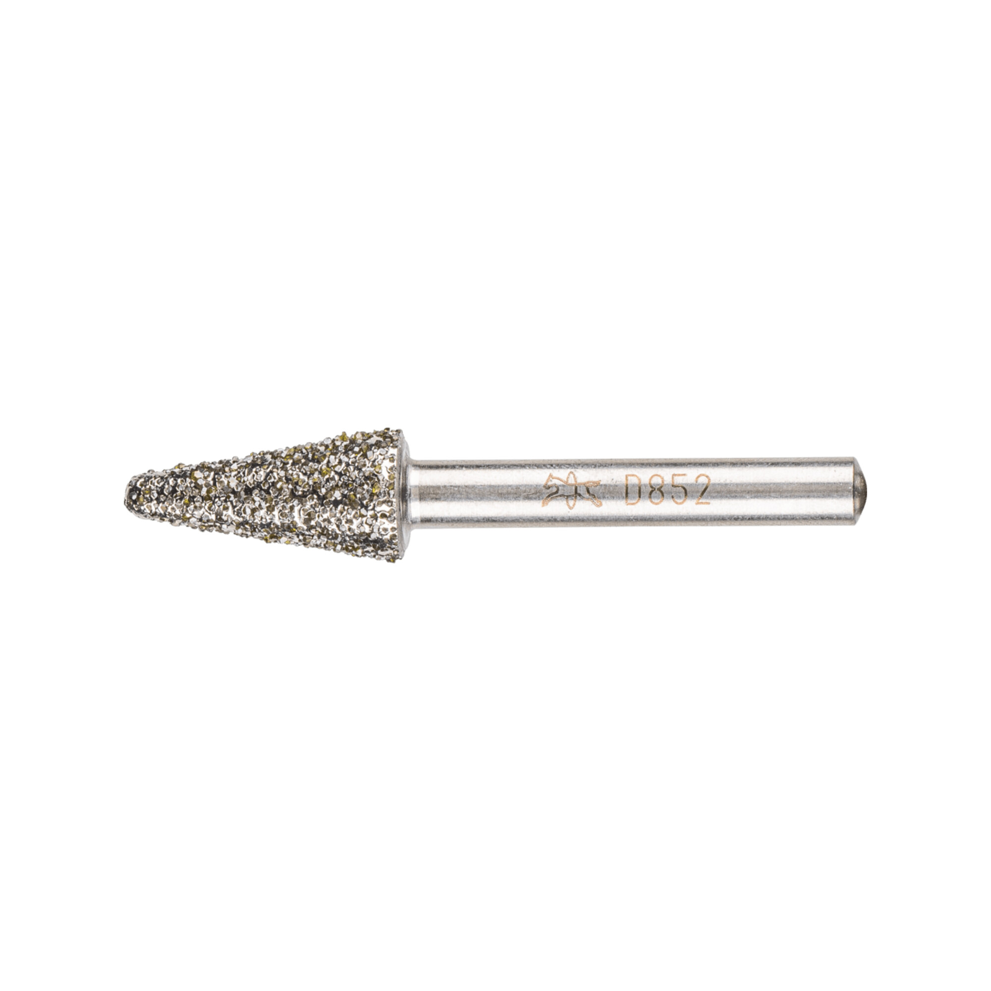 PFERD TOOLS Diamant-Schleifstift Kegel 12x25x6 mm D852 zum Schleifen von Grau-und Sphäroguss