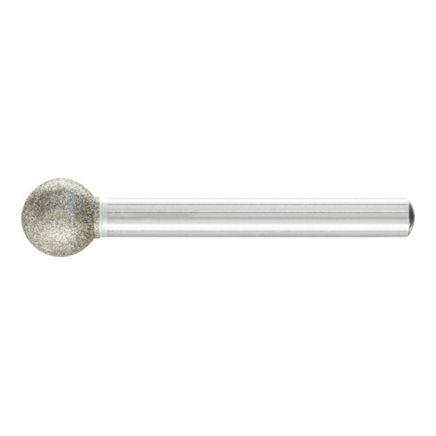 PFERD TOOLS Diamant-Schleifstift Kugel Ø12,0mm Schaft-Ø6 mm D126 (mittel) zum Gravieren und Entgraten