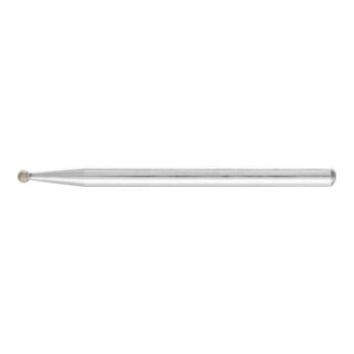 PFERD TOOLS Diamant-Schleifstift Kugel Ø2,0mm Schaft-Ø3 mm D91 (fein) zum Gravieren und Entgraten