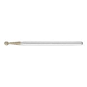 PFERD TOOLS Diamant-Schleifstift Kugel Ø3,0mm Schaft-Ø3 mm D181 (grob) zum Entgraten von Profilen
