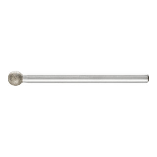 PFERD TOOLS Diamant-Schleifstift Kugel Ø5,0mm Schaft-Ø3 mm D91 (fein) zum Gravieren und Entgraten