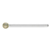 PFERD TOOLS Diamant-Schleifstift Kugel Ø6,0mm Schaft-Ø3 mm D181 (grob) zum Gravieren und Entgraten