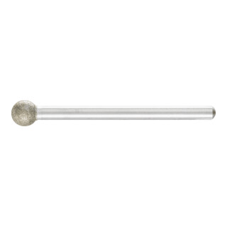 PFERD TOOLS Diamant-Schleifstift Kugel Ø6,0mm Schaft-Ø3 mm D91 (fein) zum Gravieren und Entgraten