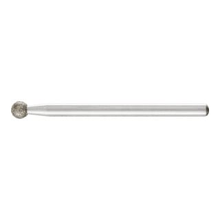PFERD TOOLS Diamant-Schleifstift Kugel Ø4,0mm Schaft-Ø3 mm D181 (grob) zum Gravieren und Entgraten