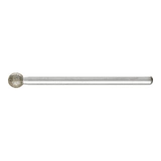 PFERD TOOLS Diamant-Schleifstift Kugel Ø5,0mm Schaft-Ø3 mm D126 (mittel) zum Gravieren und Entgraten