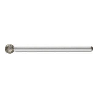PFERD TOOLS Diamant-Schleifstift Kugel Ø5,0mm Schaft-Ø3 mm D181 (grob) zum Gravieren und Entgraten
