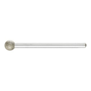 PFERD TOOLS Diamant-Schleifstift Kugel Ø6,0mm Schaft-Ø3 mm D91 (fein) zum Gravieren und Entgraten