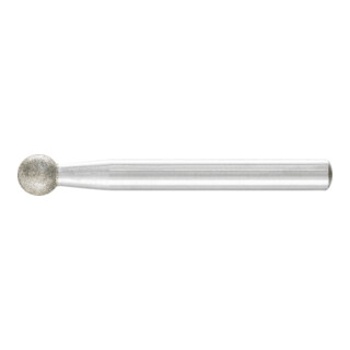 PFERD TOOLS Diamant-Schleifstift Kugel Ø8,0mm Schaft-Ø6 mm D126 (mittel) zum Gravieren und Entgraten