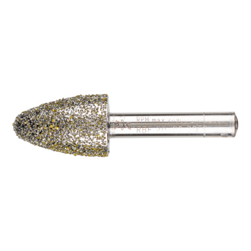 PFERD TOOLS Diamant-Schleifstift Rundbogen 20x30x8 mm D852 zum Schleifen von Grau-und Sphäroguss