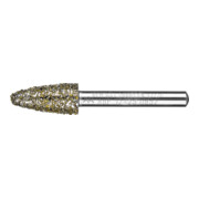 PFERD TOOLS Diamant-Schleifstift Rundbogen Ø12,0mm Schaft-Ø6 mm D852 (sehr grob) zum Schleifen von Grau-und Sphäroguss
