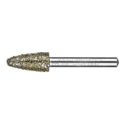 PFERD TOOLS Diamant-Schleifstift Rundbogen Ø12,0mm Schaft-Ø6 mm D852 (sehr grob) zum Schleifen von Grau-und Sphäroguss