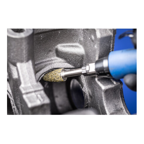 PFERD TOOLS Diamant-Schleifstift Rundbogen Ø12,0mm Schaft-Ø6 mm D852 (sehr grob) zum Schleifen von Grau-und Sphäroguss