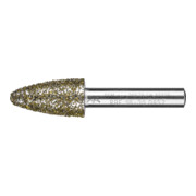 PFERD TOOLS Diamant-Schleifstift Rundbogen Ø16,0mm Schaft-Ø8 mm D852 (sehr grob) zum Schleifen von Grau-und Sphäroguss