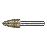 PFERD TOOLS Diamant-Schleifstift Rundbogen Ø16,0mm Schaft-Ø8 mm D852 (sehr grob) zum Schleifen von Grau-und Sphäroguss