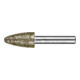 PFERD TOOLS Diamant-Schleifstift Rundbogen Ø16,0mm Schaft-Ø8 mm D852 (sehr grob) zum Schleifen von Grau-und Sphäroguss