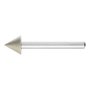 PFERD TOOLS Diamant-Schleifstift Spitzkegel Ø15x60° SchaftØ6 mm D64 (fein) zum Anfasen/Entgraten/Senken