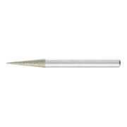 PFERD TOOLS Diamant-Schleifstift Spitzkegel Ø6x12° SchaftØ6 mm D126 (mit.) zum Anfasen/Entgraten/Senken