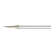 PFERD TOOLS Diamant-Schleifstift Spitzkegel Ø6x12° SchaftØ6 mm D126 (mit.) zum Anfasen/Entgraten/Senken