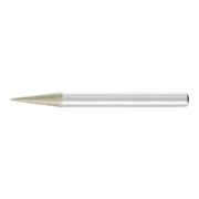 PFERD TOOLS Diamant-Schleifstift Spitzkegel Ø6x15° SchaftØ6 mm D126 (mit.) zum Anfasen/Entgraten/Senken