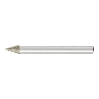 PFERD TOOLS Diamant-Schleifstift Spitzkegel Ø6x30° SchaftØ6 mm D126 (mit.) zum Anfasen/Entgraten/Senken