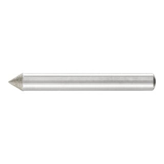 PFERD TOOLS Diamant-Schleifstift Spitzkegel Ø6x60° SchaftØ6 mm D126 (mit.) zum Anfasen/Entgraten/Senken