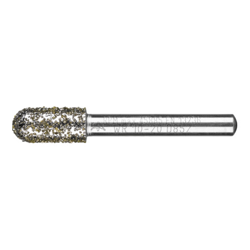 PFERD TOOLS Diamant-Schleifstift Walzenrund Ø10,0mm Schaft-Ø6 mm D852 (sehr grob) zum Entgraten
