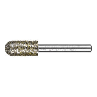 PFERD TOOLS Diamant-Schleifstift Walzenrund Ø12,0mm Schaft-Ø6 mm D852 (sehr grob) zum Entgraten