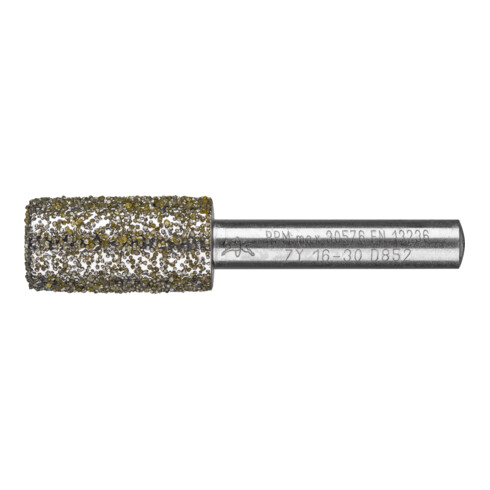 PFERD TOOLS Diamant-Schleifstift Zyl. Ø16,0mm SchaftØ8 mm D852 (sehr grob) zum Ausschleifen von Nuten