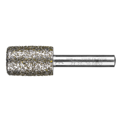 PFERD TOOLS Diamant-Schleifstift Zyl. Ø20,0mm SchaftØ8 mm D852 (sehr grob) zum Ausschleifen von Nuten