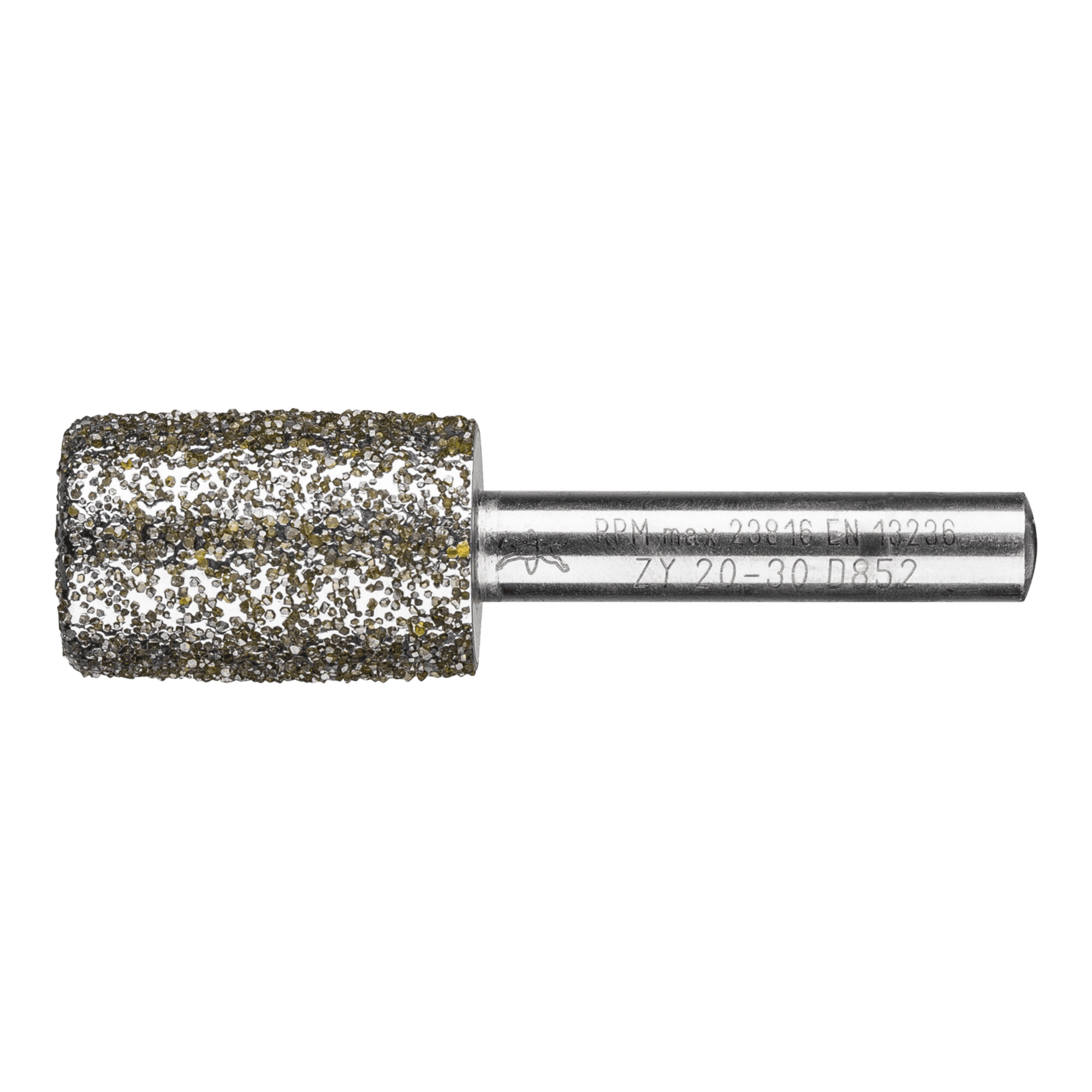 PFERD TOOLS Diamant-Schleifstift Zyl. Ø20,0mm SchaftØ8 mm D852 (sehr grob) zum Ausschleifen von Nuten