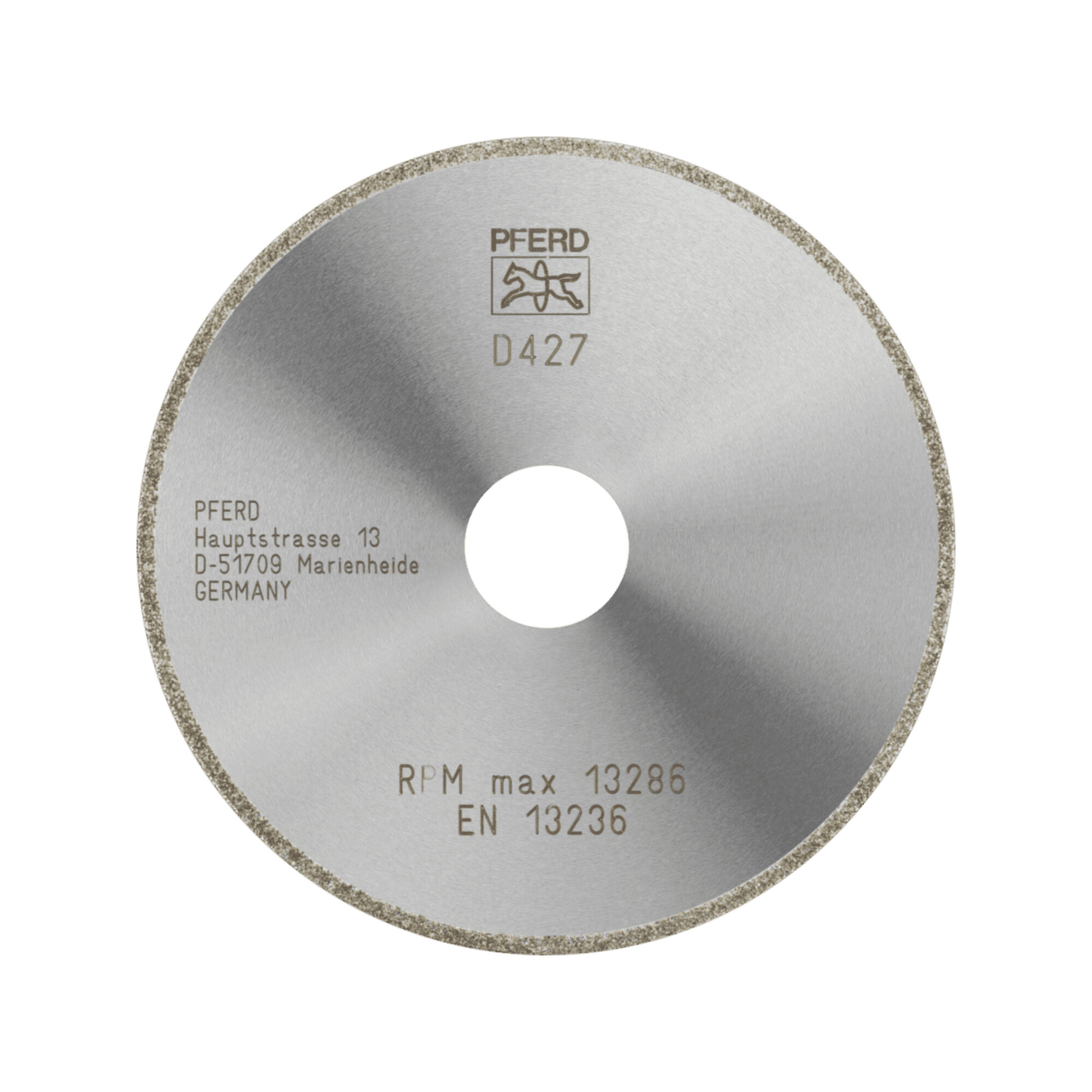 PFERD TOOLS Diamant-Trennscheibe D1A1R 115x2,0x22,23 mm D427 (grob) durchgängiger Belag für GFK/CFK