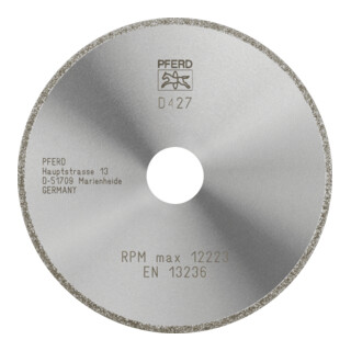 PFERD TOOLS Diamant-Trennscheibe D1A1R 125x2,0x22,23 mm D427 (grob) durchgängiger Belag für GFK/CFK