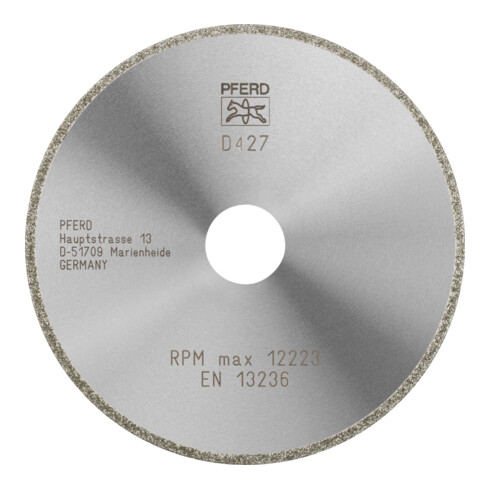 PFERD TOOLS Diamant-Trennscheibe D1A1R 125x2,0x22,23 mm D427 (grob) durchgängiger Belag für GFK/CFK
